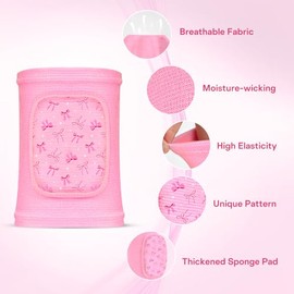 Volleyball Knee Pads for Kids Girls, Sponge Knee Brace Breathable Flexible Elastic Knee Support for Volleyball Football Dance Skating Basketball Sport
