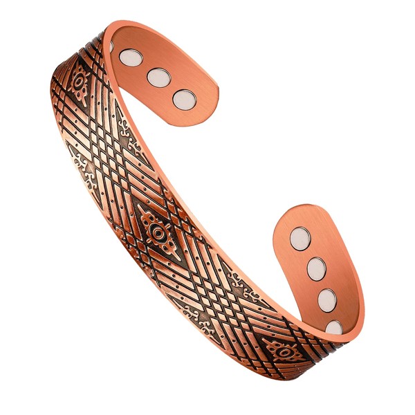 YINOX Pure Copper Magnetic Therapy Arthritis Bracelet for Men, Effectively