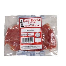 North Carolina Mountain Cured Country Ham Trimmings 5-4 Oz. Packs