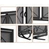 Fire Beauty Fireplace Screen with Hinged Doors Cast Iron Border