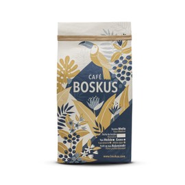 Boskus Coffee - 100% Fresh Colombian Coffee - Medium Roast - 12 Ounce Bag (340g) - Ground or Whole Bean - Sustainable/Biodegradable Bag (12oz (340g), Whole bean)