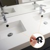 16 PCS Plastic Sink Overflow Ring, Sink Basin Overflow Trim