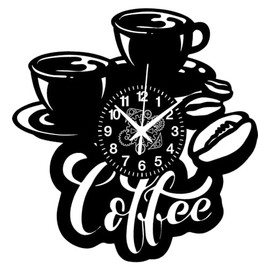 Instant Karma Clocks - Wall Clock - Coffee