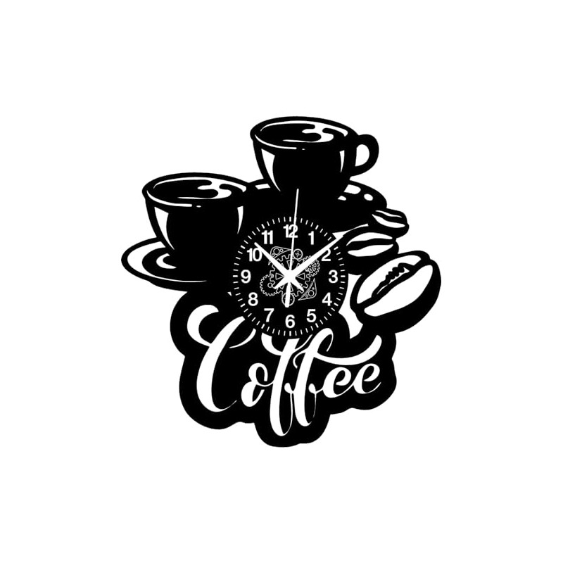 Instant Karma Clocks - Wall Clock - Coffee