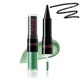 LiangNiShi #06 Eyeshadow & Eyeliner, 2 in 1 Liquid Type, Glitter, Teardrop Bag Makeup, Korean Cosmetics, Long Lasting, 24 Hours, No Bleeding, 8 Colors Available for Beginners