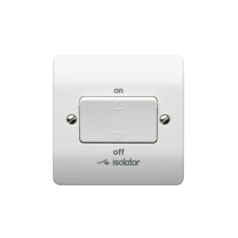 Mk K4859WHI 3-Pole Fan Isolator with No Lock and Key