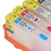 5PCS Ink Cartridge Set BK C M Y Smooth Ink