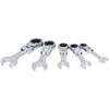 AB Tools 5pc Metric Stubby Flexible Ratchet Combination Spanner Set