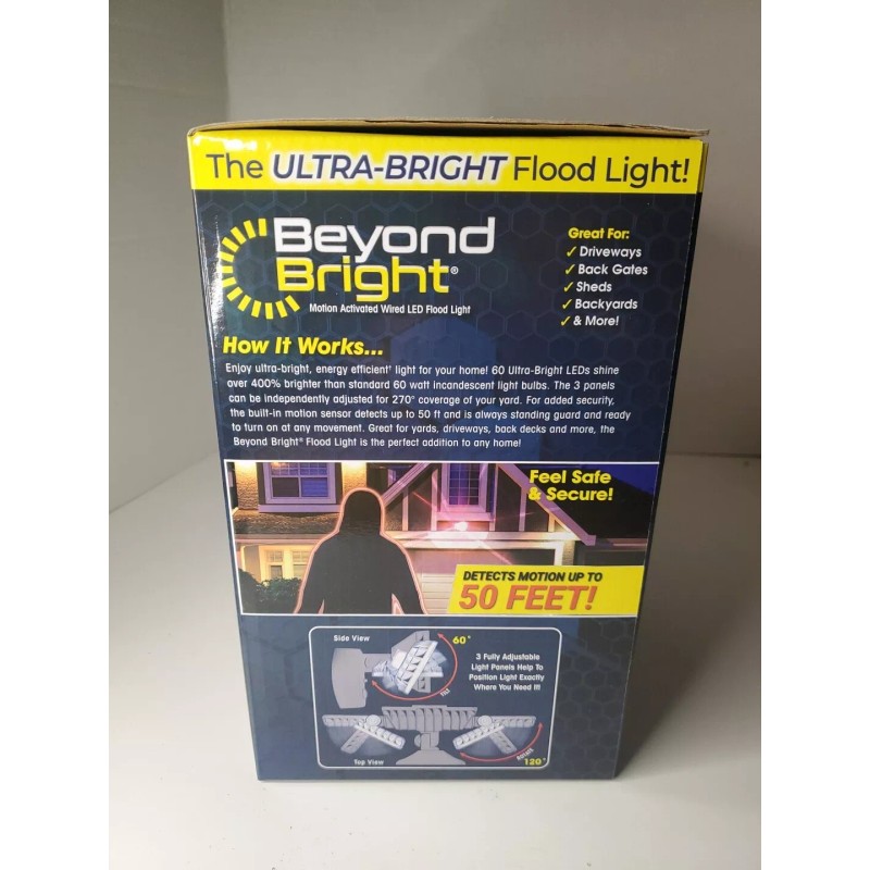 Beyond Bright Ultra LED Motion Activated Flood Light-BEBRF-PD