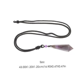 IWOWHERO Crystal Necklace for Women Energy Column Pendant Necklace Fashion Jewelry Pendant Girls Jewelry