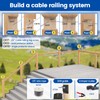 Muzata 100 Pack 1/8" Cable Railing Hardware Kit Swage Lag