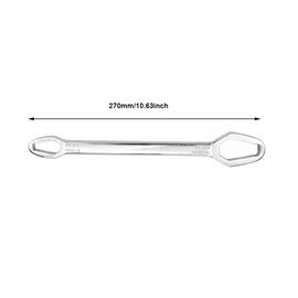 8-22mm Double-Head Universal Spanner, Multi-Purpose Ring Wrench, Self-Tightening Home and Workshop Repair Hand Tool, Sliver