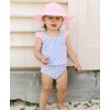 RuffleButts - Gorro de natación reversible con lunares y rayas