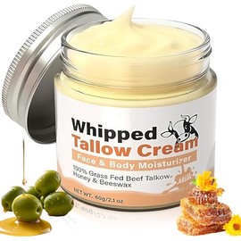 Crema Cebo Res Balsamo Miel Sebo Cara Facial Acabado Pasto Animales Alimentados Cuidado Piel Profundamente Nutritiv