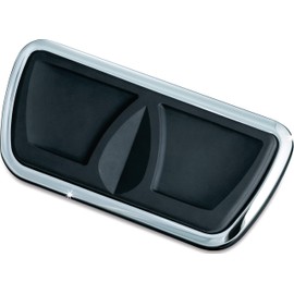 Kuryakyn 4310 Motorcycle Foot Control: Kinetic Brake Pedal Pad for 1980-2019 Harley-Davidson FL Motorcycles, Chrome,Small