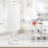 White Touch Bedside Lamp for Bedroom - 3 Way Dimmable