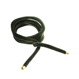 Vingtaine H7368-GN Velour Wire Pony Cord, Hair Elastic, Freely Arranged, Cord, Wire, Casual, Adult Cute, Green