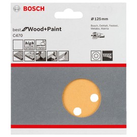 Bosch 2608605075 Sanding Paper 4.9 inches (125 mm) φ #400 (Pack of 5)