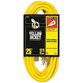 Coleman Cable 02883 25' 12/3 Extension Cord