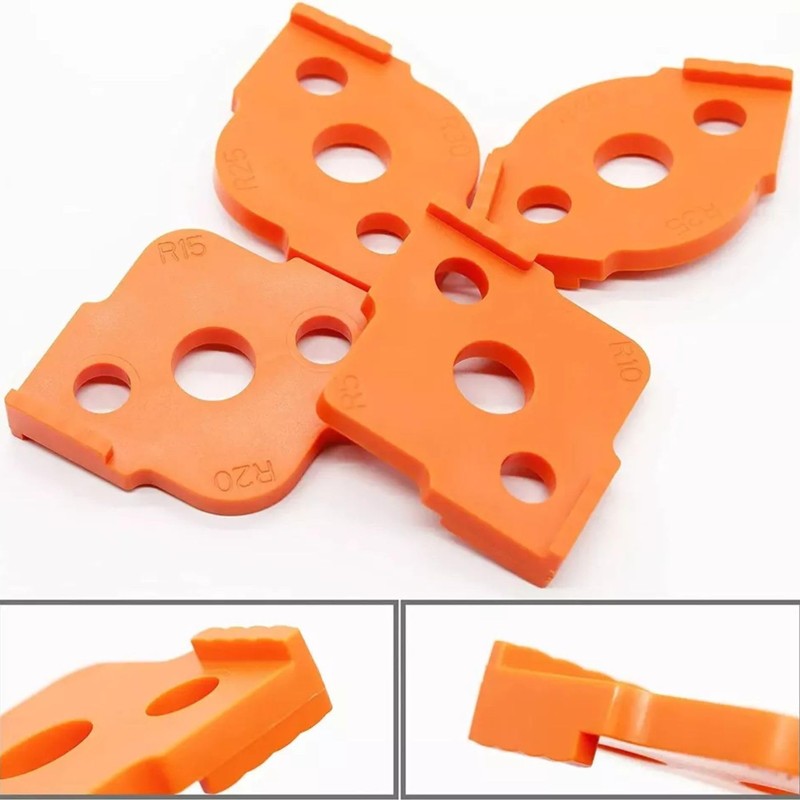 Multi-Sided Set of Corner Routing Radius Jig Router Templates |