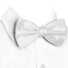 RBOCOTT White Pre-tied Bow Tie Adjustable Bowtie for Men(26)