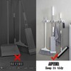NiceForU Mop Holder with Hook Wall Mount Broom Gripper, Self