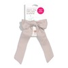 Kooshoo Plastic-Free Satin Bow Scrunchie - Pumice Stone, 1 Pack