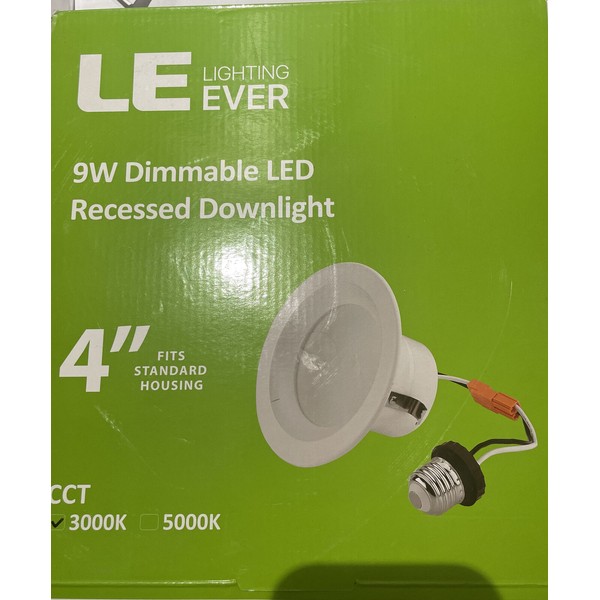Lighting Ever New LE 4” LED Downlights Dimmable E26 9W
