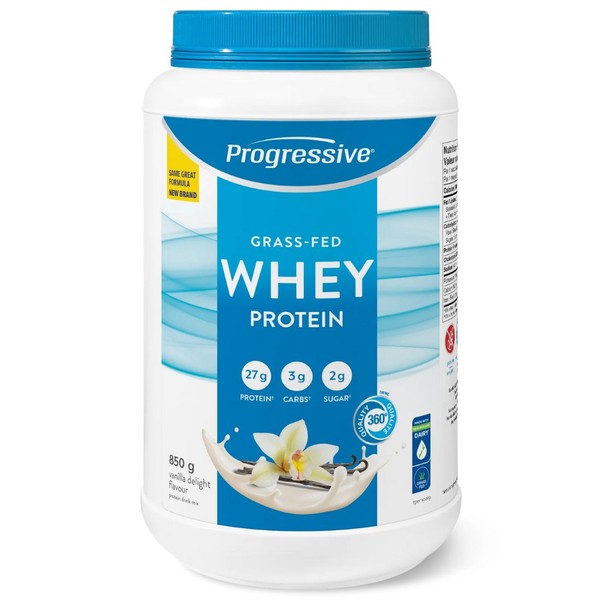 Progressive Grass Fed Whey Protein (Formerly Precision All Natural Whey Protein), 100% New Zealand Whey, Gluten Free, Unflavoured / 850g