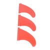 3Pcs Surfboard Fins PVC Thruster Fins Surfing Board Accessories for