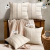 AELS 26x26 Decorative Farmhouse Linen Throw Pillow Covers, Boho Textured