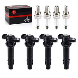 Ignition Coils & Spark Plug 4Pcs For Yamaha Waverunner FX1000 VX1100 Boat AR210 AR230 232 FRT1100 LAT1100 SR210 SX210 SRT1000 SR230 SX230 FAT1100 212X 212SS