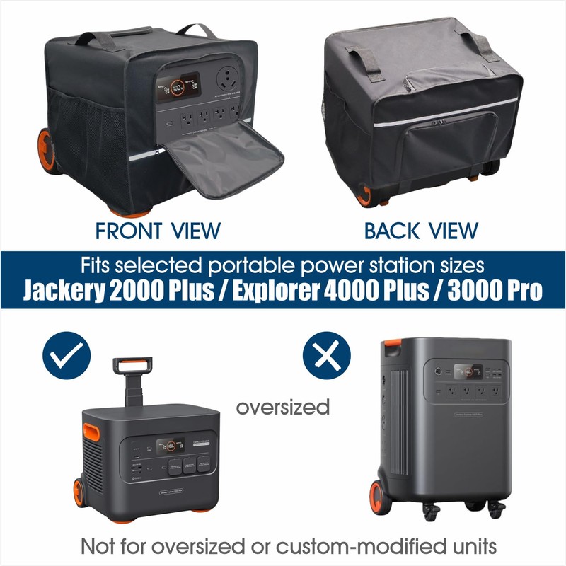 Generator Dust Cover for Jackery Solar Generator 2000 Plus, Outdoor