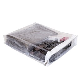 Vinylpac 10-Pack Clear Vinyl Zippered Storage Bags 9 x 11 x 2 Inch with Display Pocket