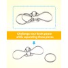 Coogam Metal Wire Puzzle Set of 16 with Pouch,Brain Teaser
