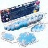 JIKIOU Cloud Wrist Rest Keyboard, Cloud Keyboard Wrist Pad Set