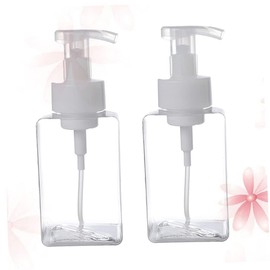 HAKIDZEL 2 Pcs Travel Cosmetic Containers Silicone Travel Bottle Silicone Travel Containers Hand Soap Container Makeup Container Lotion Travel Container Pump Bottle Mousse White