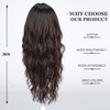 Esmee Long Wavy Brown with Highlight Wigs for Women with