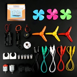 Sntieecr Electric Circuit Motor Kit, Science Experiment Educational Montessori Learning Kits Set for Kids DIY STEM Engineering Project, for Kids