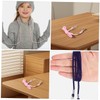 Abaodam 2Pcs Ski Gloves with String Mitten Holders Durable Clips