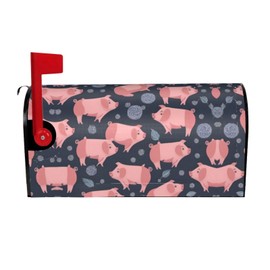 YYHWHJDE letterbox Cover Waterproof Oxford Cloth Accommodates Standard Size or Large Size mailboxes Cute Pigs Pattern Pattern 21x18 in