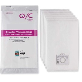 6 Style Q/C 53292 Hepa Filtration Bags. Compatible with Kenmore Elite, Intuition, Progressive, 200 400 600 700 800 Series Canister Vacuum Cleaners. Replaces Part # 5055 50104 50557 50558 53291 (white)