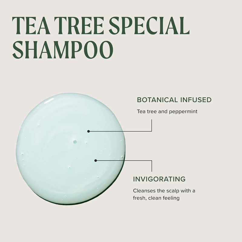 Tea Tree Special Champú, Limpieza Profunda, Refresca el Cuero Cabelludo,