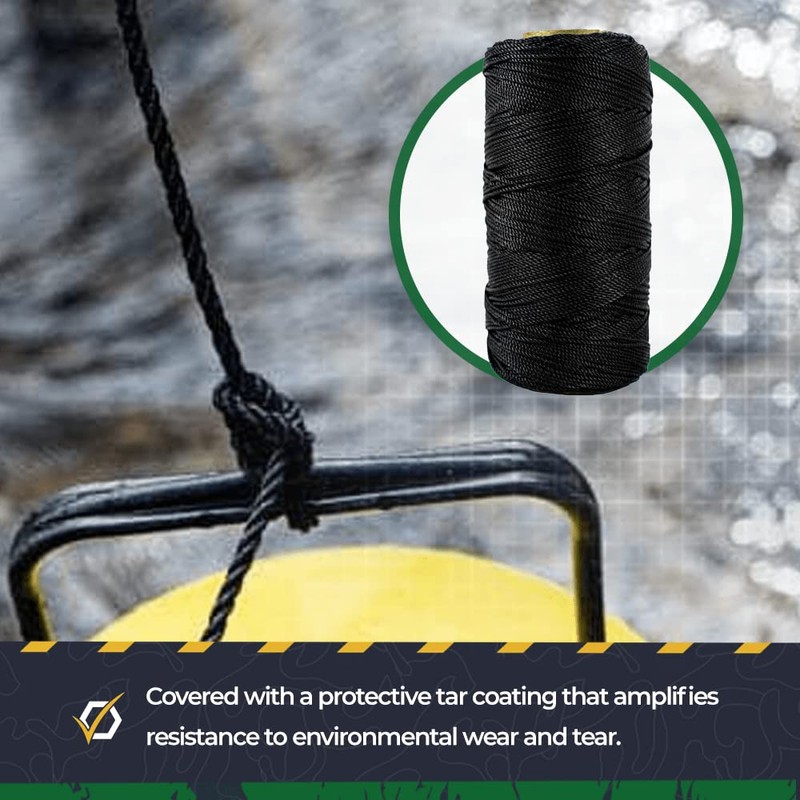 SGT KNOTS Tarred Twine - 100% Nylon Bank Line for