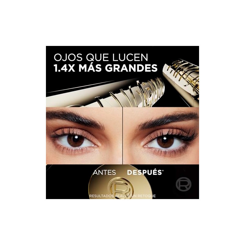 L'Oréal Paris Panorama Máscara Pestañas Voluminizadora Lavable, Ojos Más Grandes,