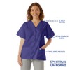 SPECTRUM UNIFORMS Scrub Tops Tunic Tops with Snap Front Women