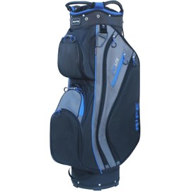 Rife RF-LITE Black and Blue 14 Way Cart Bag 9.5'' Lightweight Nylon Golf Bag