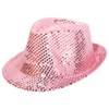 Cappello di feltro rosa con glitter