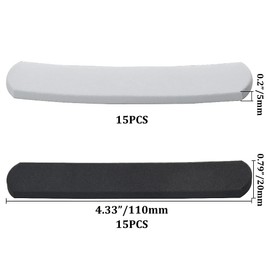 WMYCONGCONG 30 Pcs Hat Size Reducer Hat Sizing Foam Tighten Reducing Tape Thick Sweatband Tapes Reduce Insert for Men Women Hats Caps, Black and White