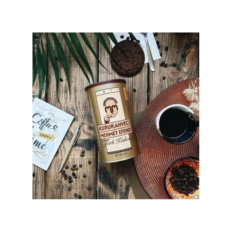 KURUKAHVECI MEHMET EFENDI Turkish Ground Coffee 500g/17oz 1 Tin Can